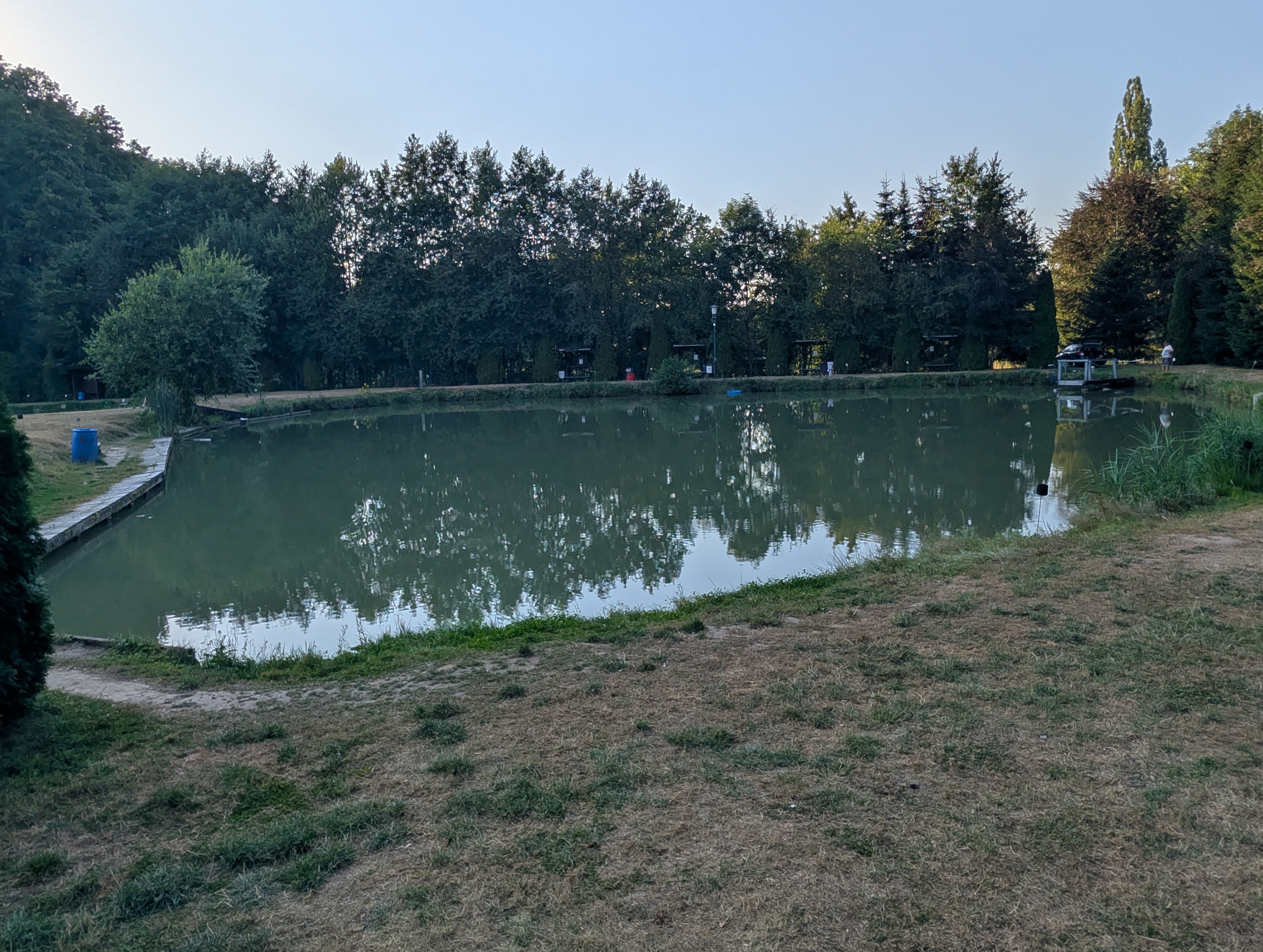 Großer Forellenteich in Alfhausen aus der Luft